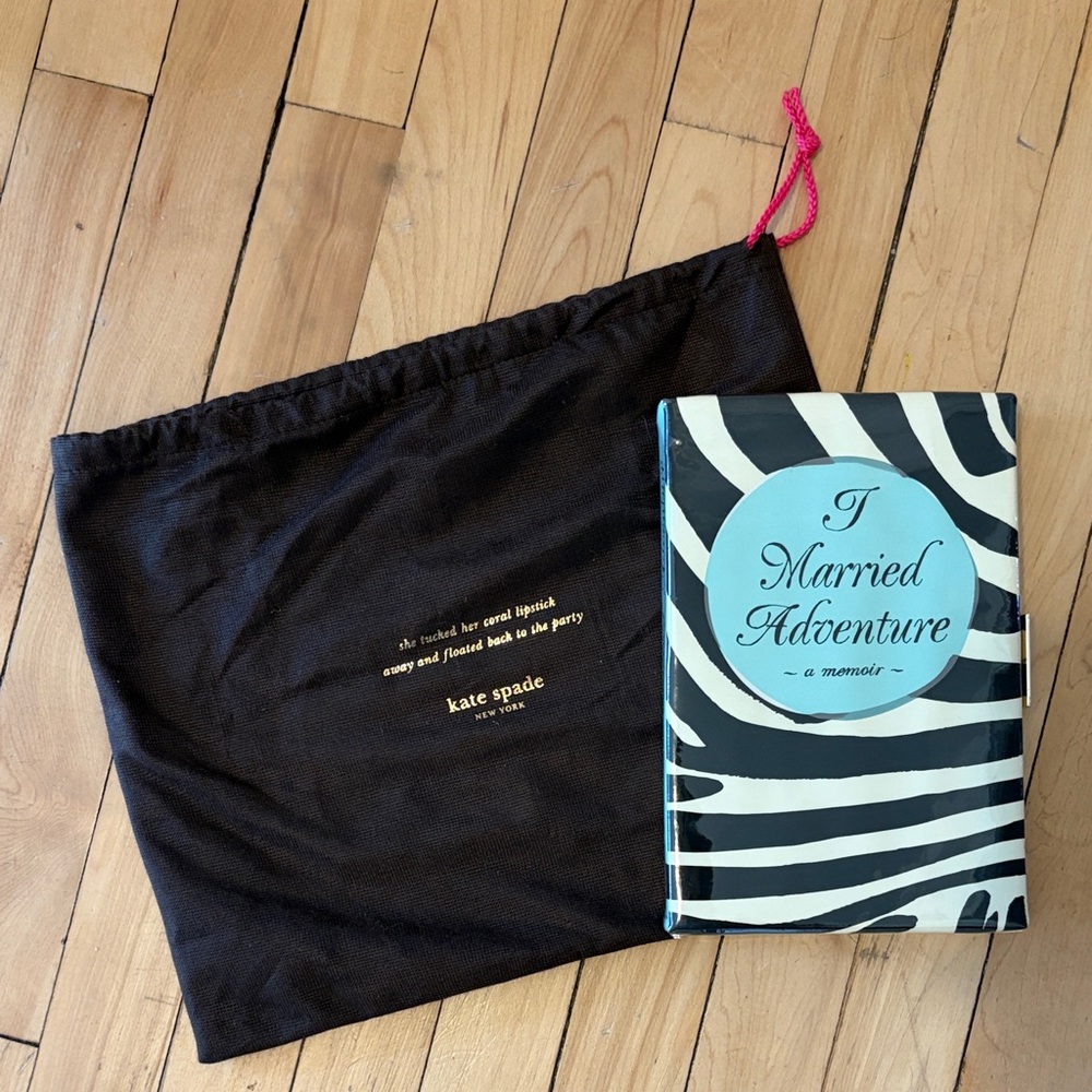 Kate Spade book clutch I married adventure RARE